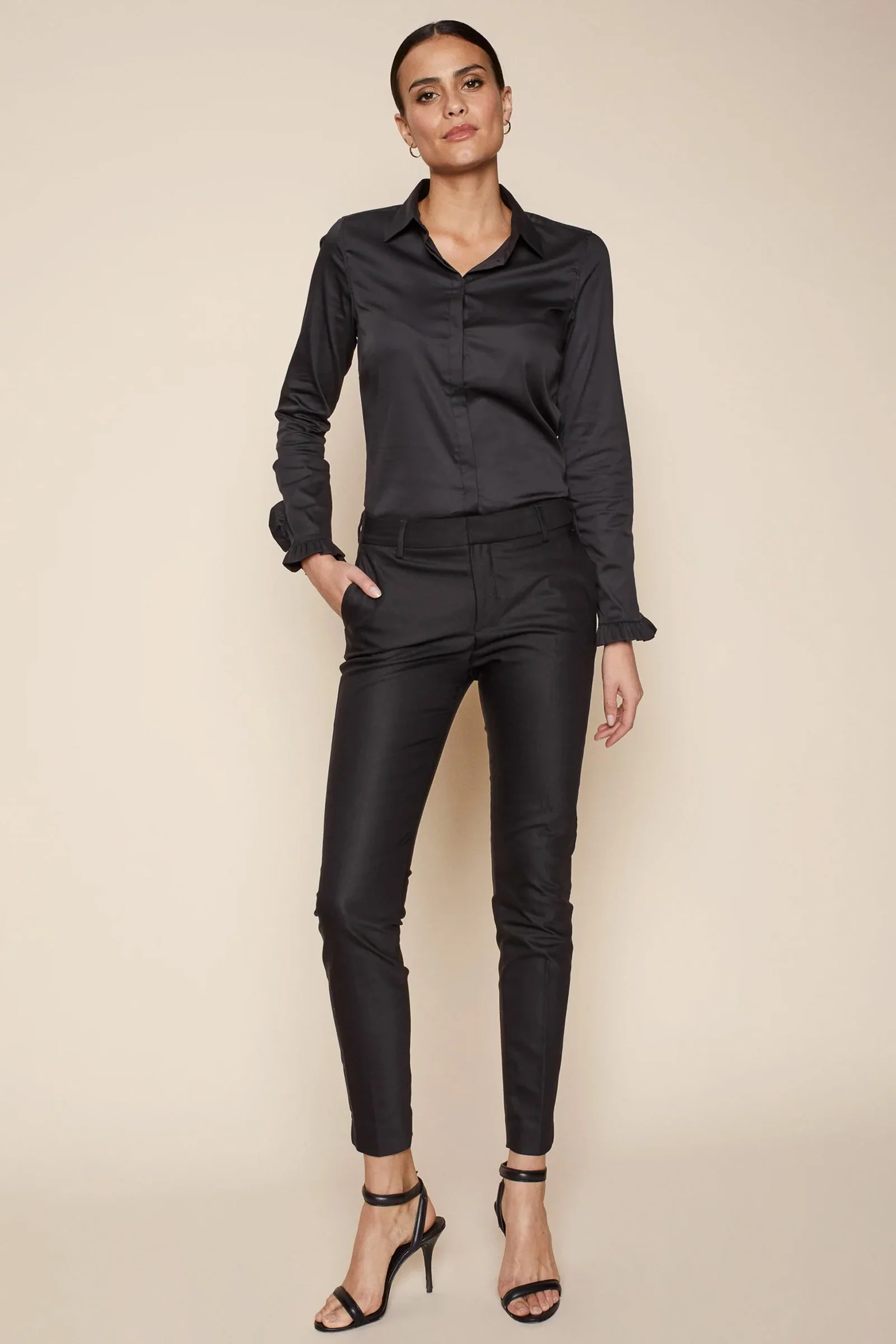 Abbey Night Pant Sustainable | Sort | Bukser fra Mos Mosh - Image 11