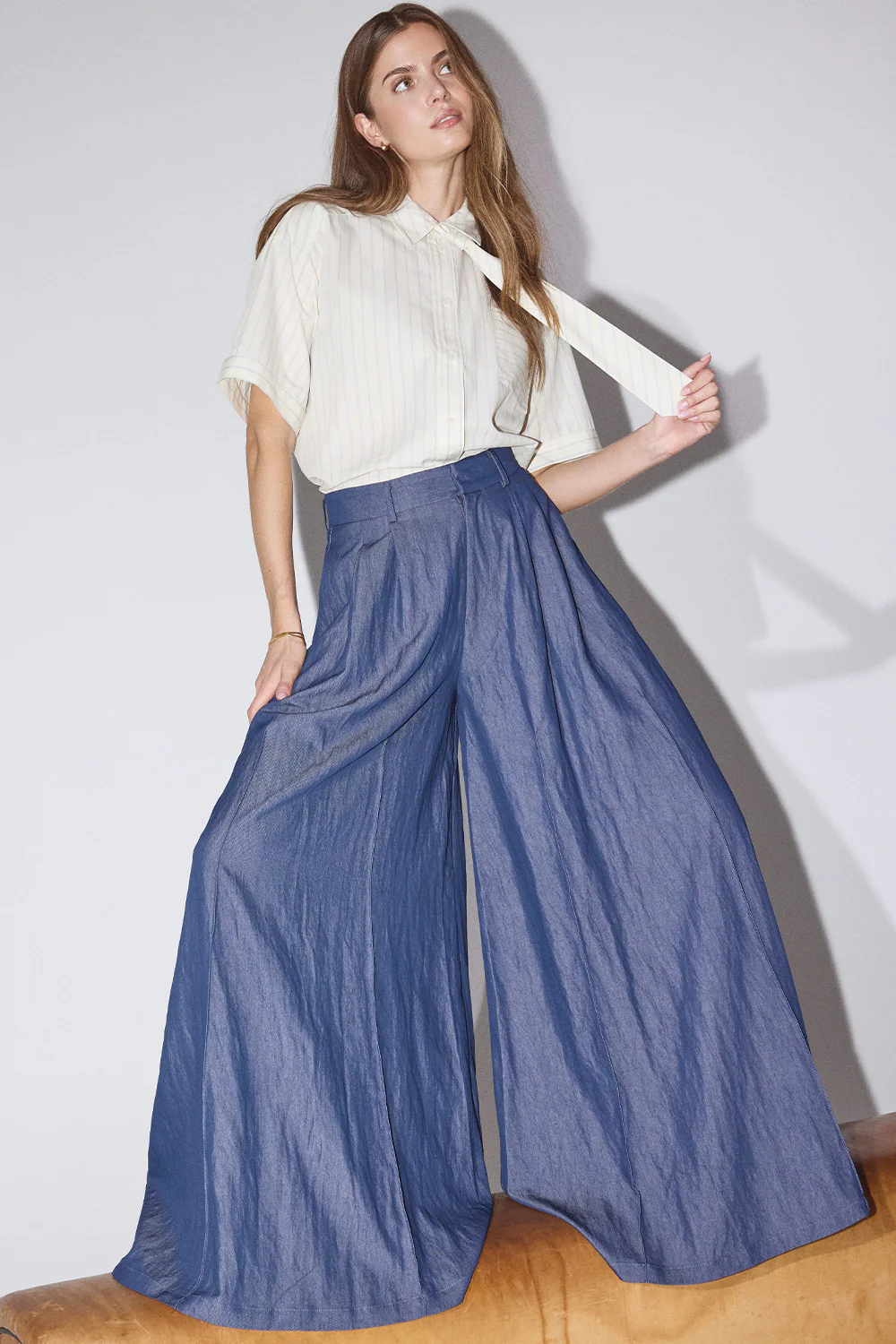 Abiola Skirt Pant 41123 | Denim blue | Bukser fra Co'couture