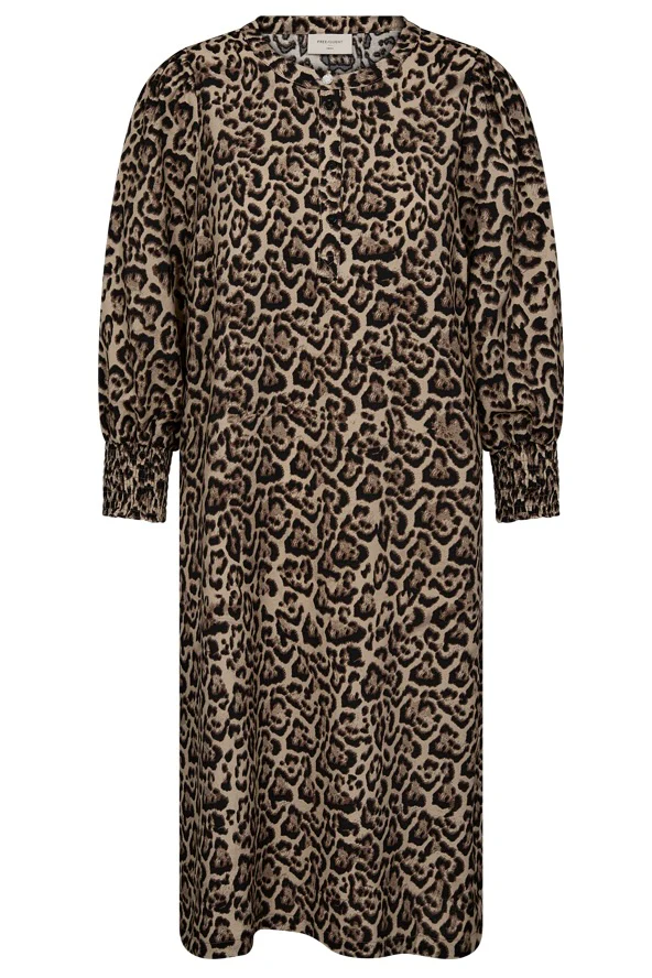 Aby Dress 206608 | Oxford Tan W. Black | Kjole fra Freequent - Image 2