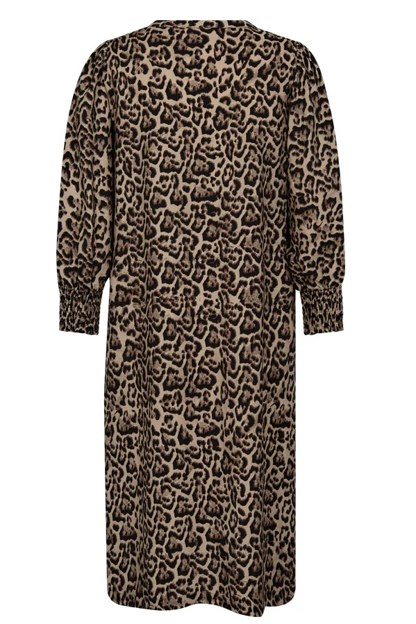 Aby Dress 206608 | Oxford Tan W. Black | Kjole fra Freequent - Image 8