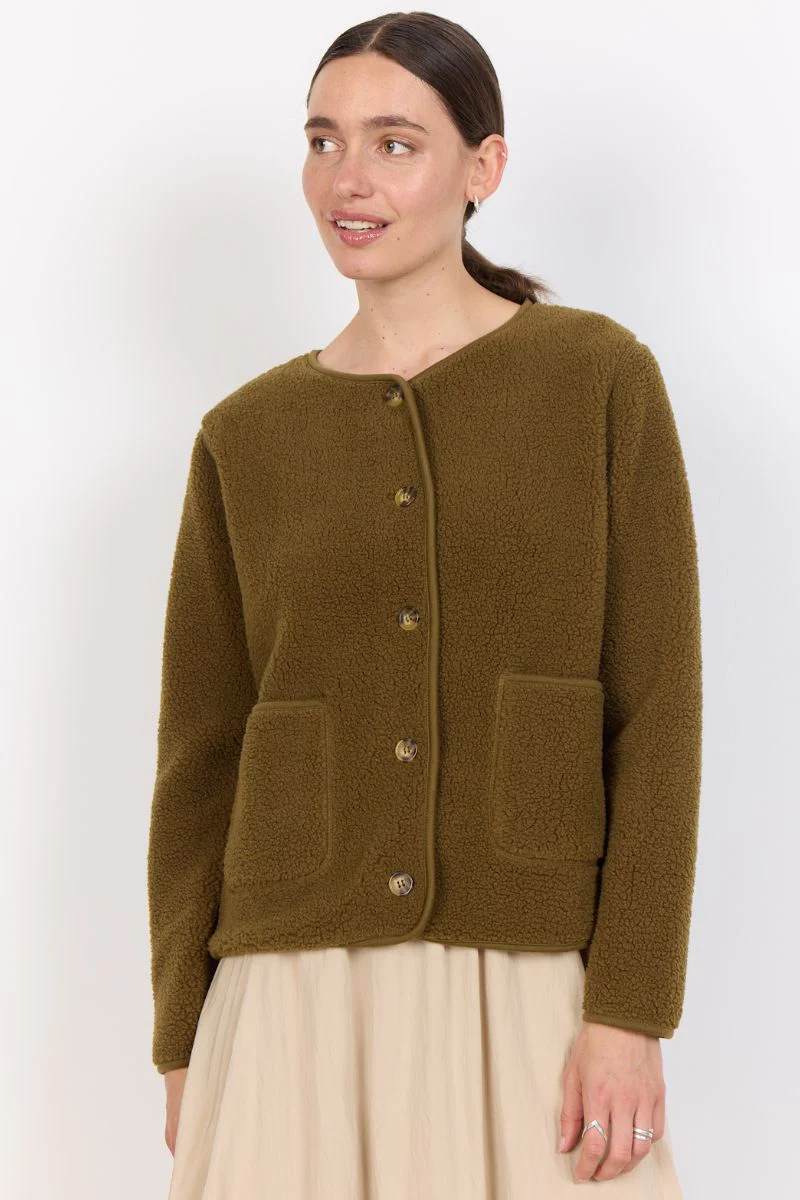 Ada Teddy Jacket | Army | Jakke fra French Laundry - Image 8