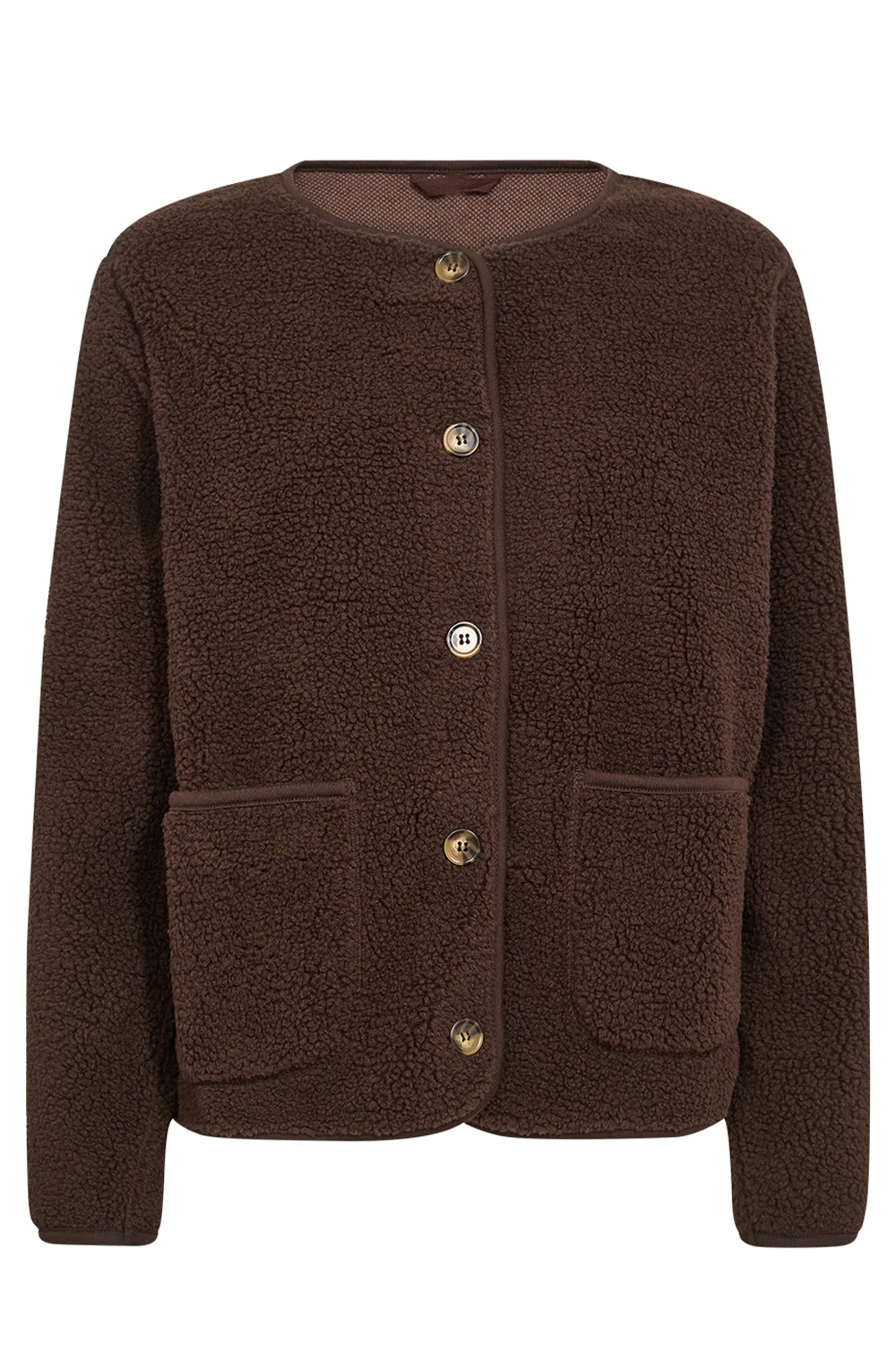 Ada Teddy Jacket | Brun | Jakke fra French Laundry - Image 4