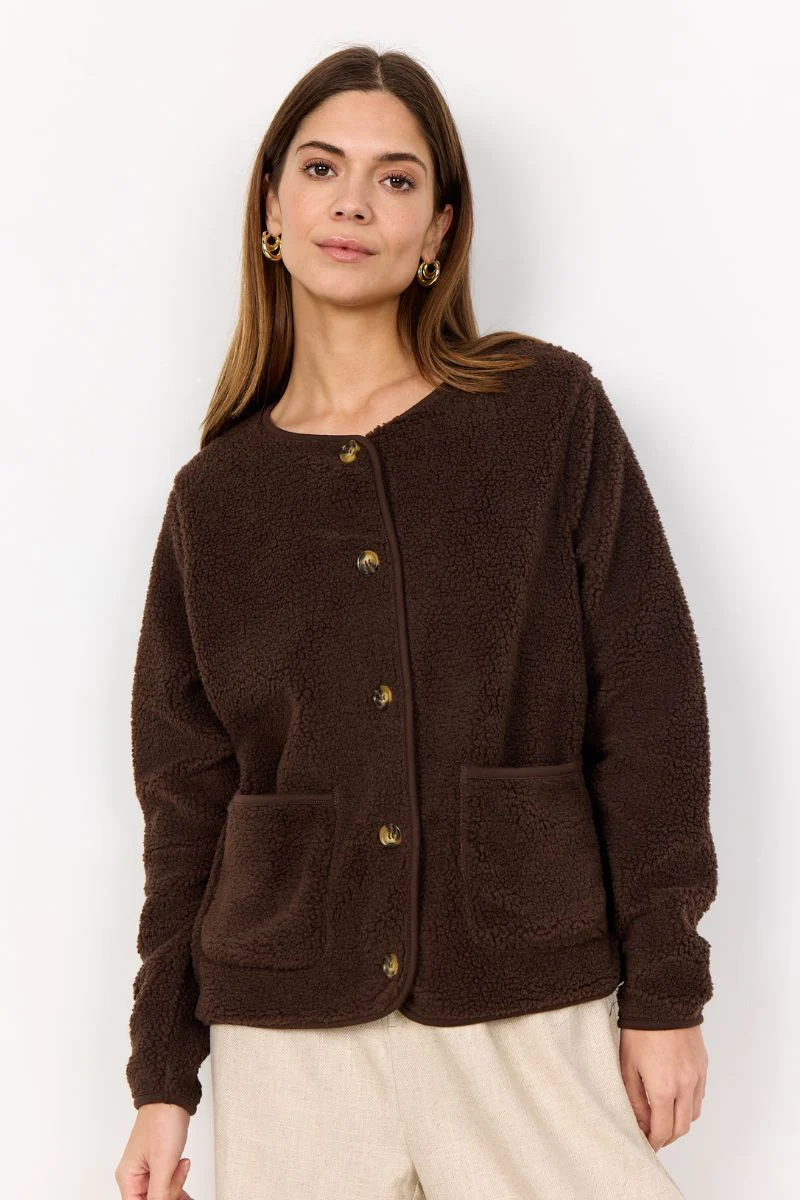 Ada Teddy Jacket | Brun | Jakke fra French Laundry - Image 7