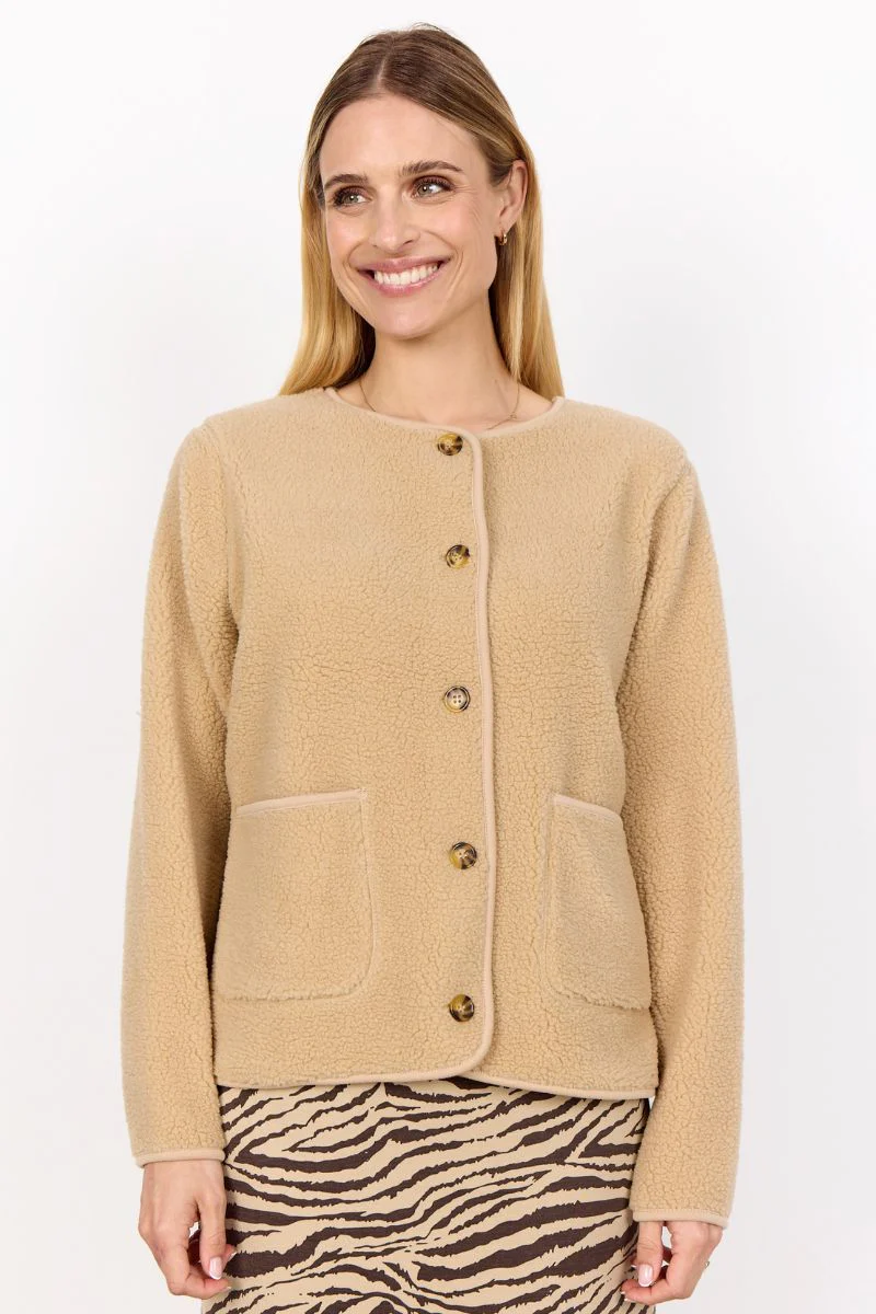 Ada Teddy Jacket | Sand | Jakke fra French Laundry - Image 9