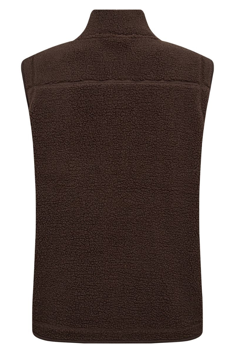 Ada Waistcoat | Brun | Teddy vest fra French Laundry - Image 4