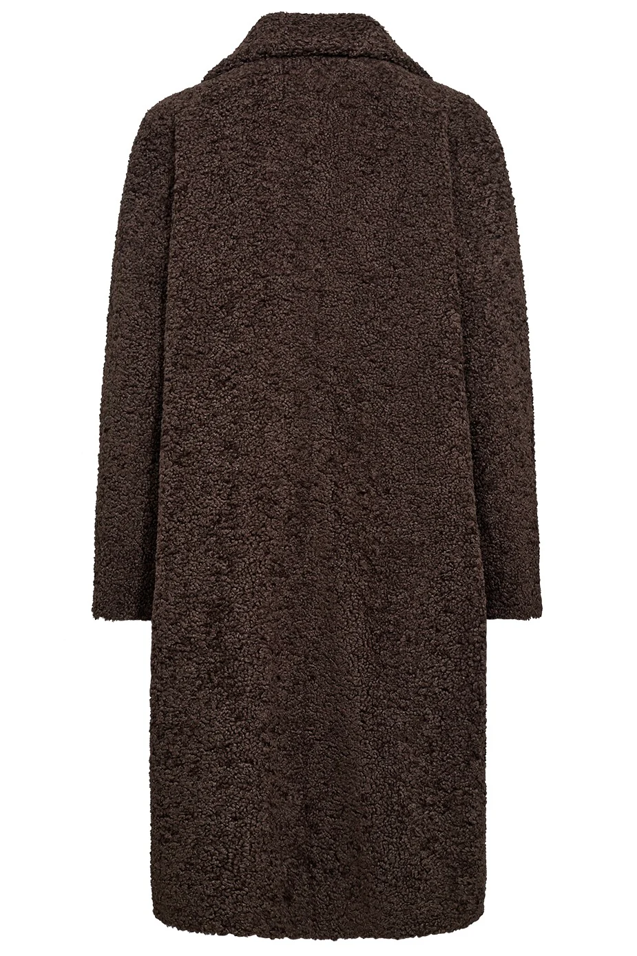 Addy FF Long Teddy Coat | Brun | Frakke fra French Laundry - Image 2