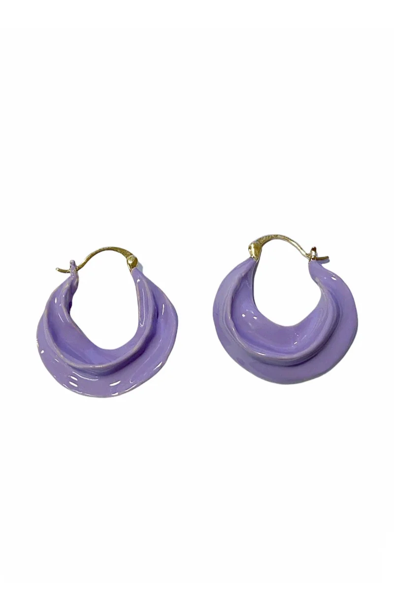 Afrika Enamel Earring | Lavender | Øreringe fra Pico