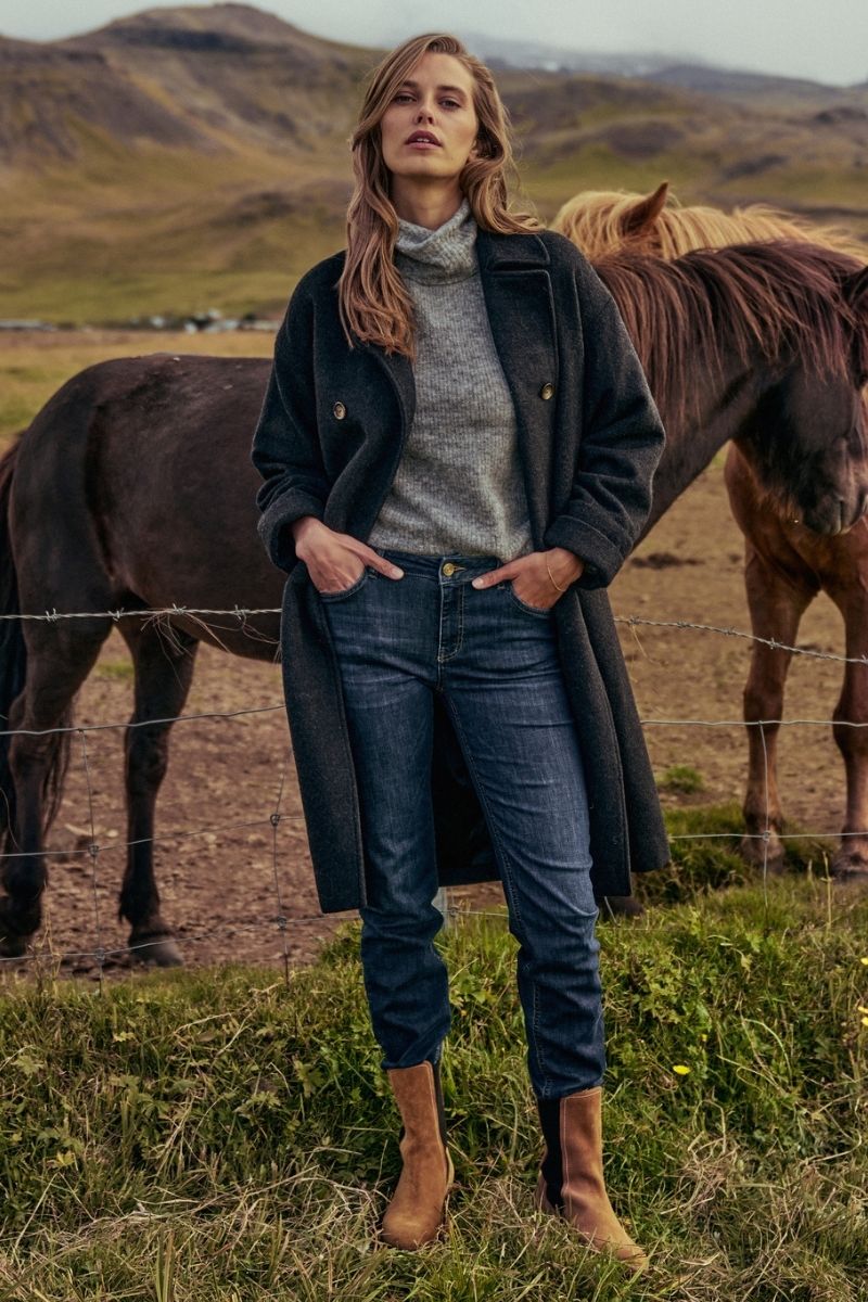 Aidy Thora Rollneck Knit | Grey Melange | Strik fra Mos Mosh - Image 3