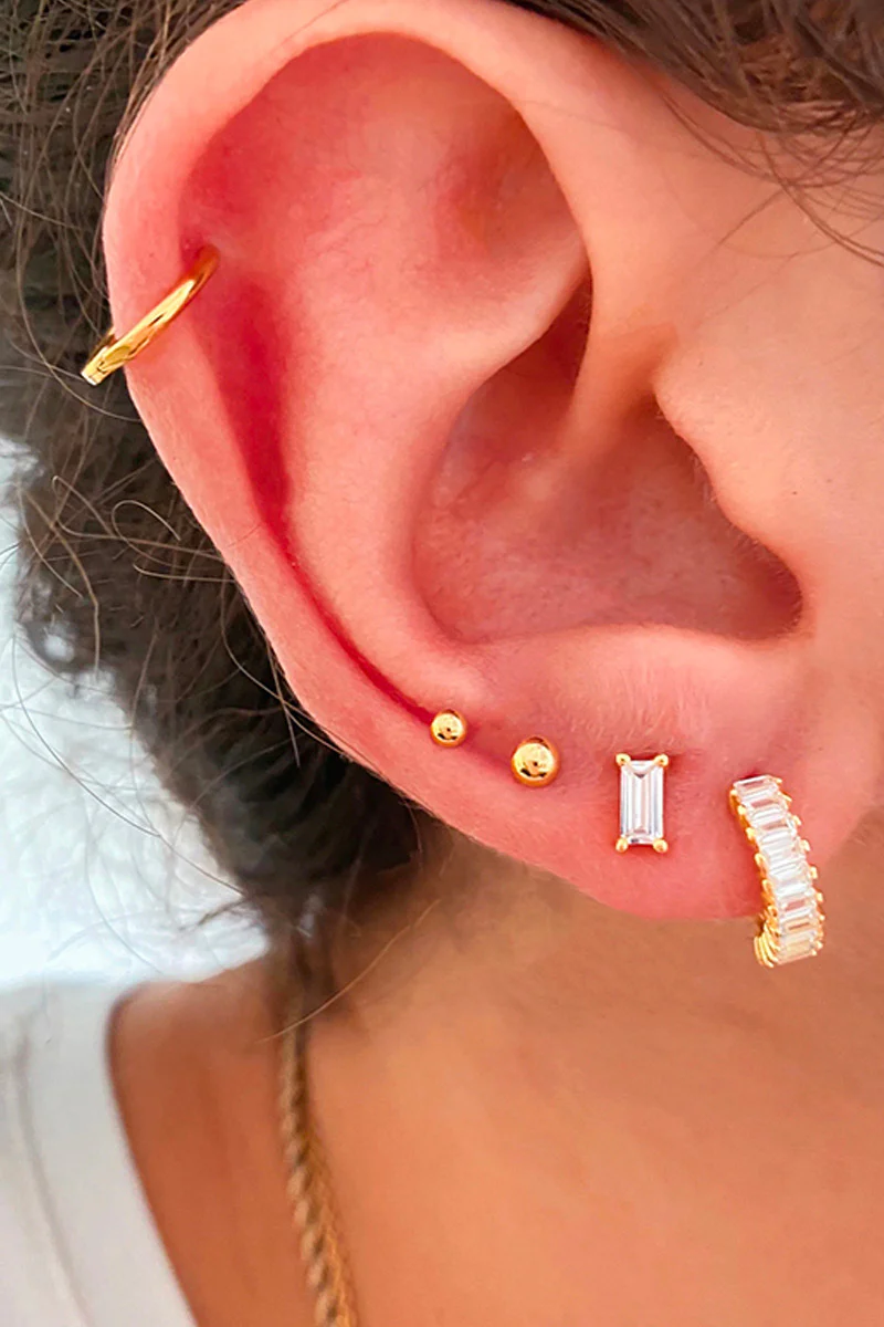 Aimi Earrings | Forgyld/Klar | Ørering fra Coi - Image 2