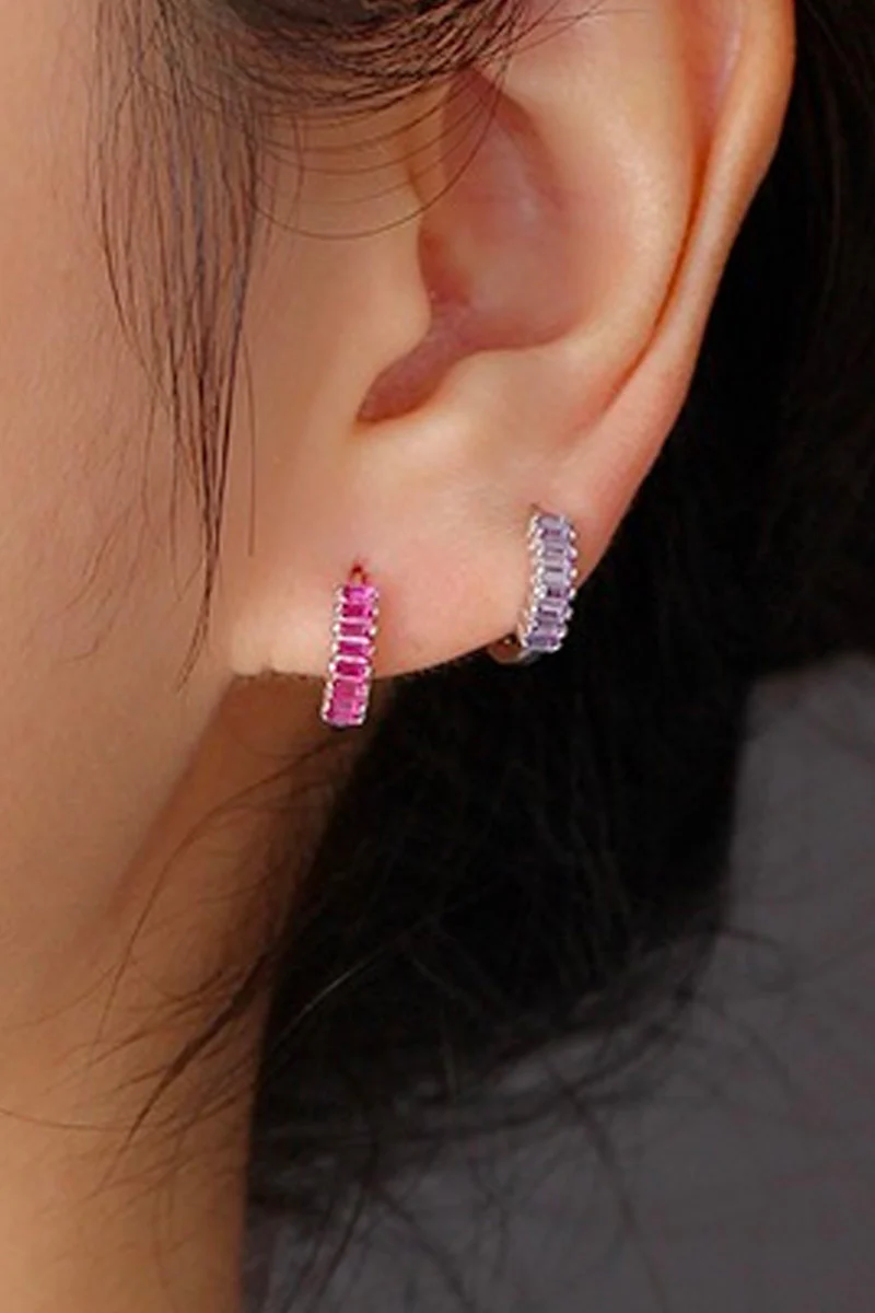 Aimi Earrings | Forgyldt/Lilla | Ørering fra Birdsong - Image 2