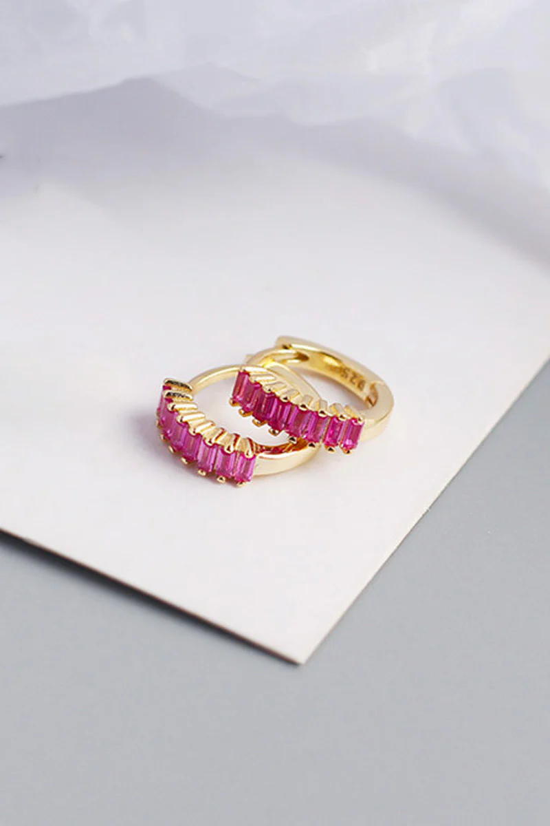 Aimi Earrings | Forgyldt/Pink | Ørering fra Birdsong