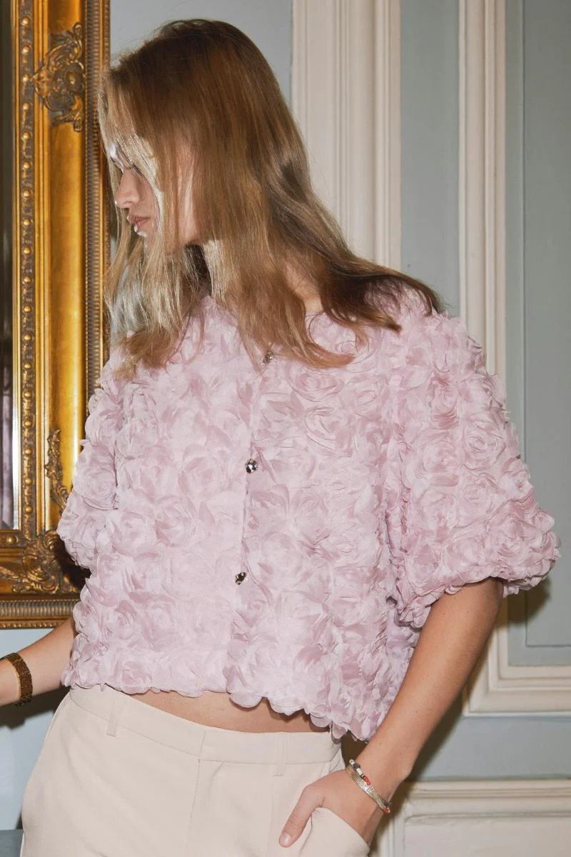 Aisa Flower Blouse | Rose | Bluse fra Neo Noir