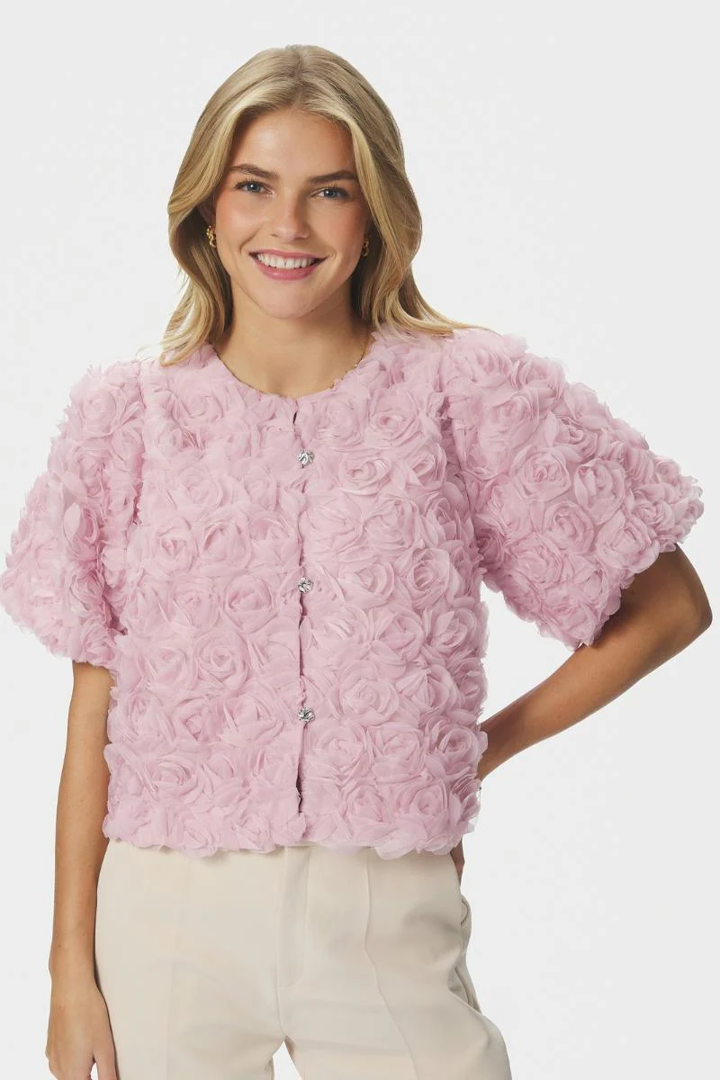 Aisa Flower Blouse | Rose | Bluse fra Neo Noir - Image 5