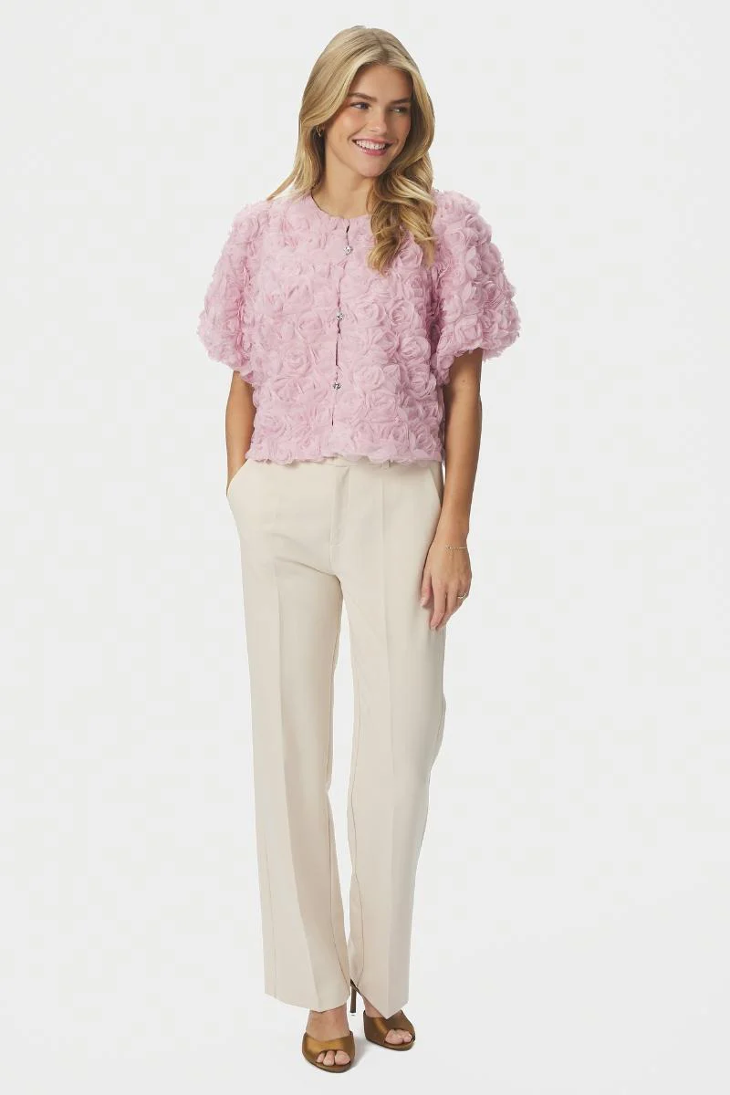 Aisa Flower Blouse | Rose | Bluse fra Neo Noir - Image 7