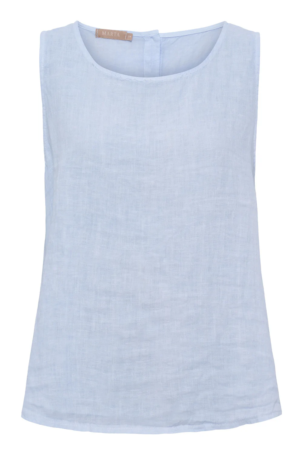 Alessia Linen Top | Cielo