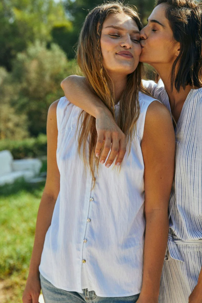 Ally Blouse 204376 | Brilliant White | Bluse fra Freequent