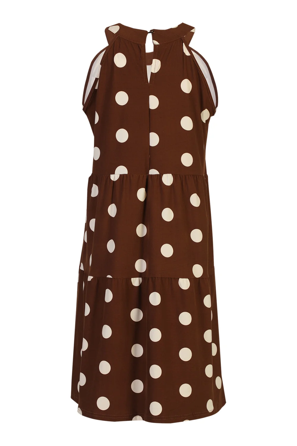 Alma Anni Dress | Brown Creme Dot | Kjole fra Liberté - Image 4