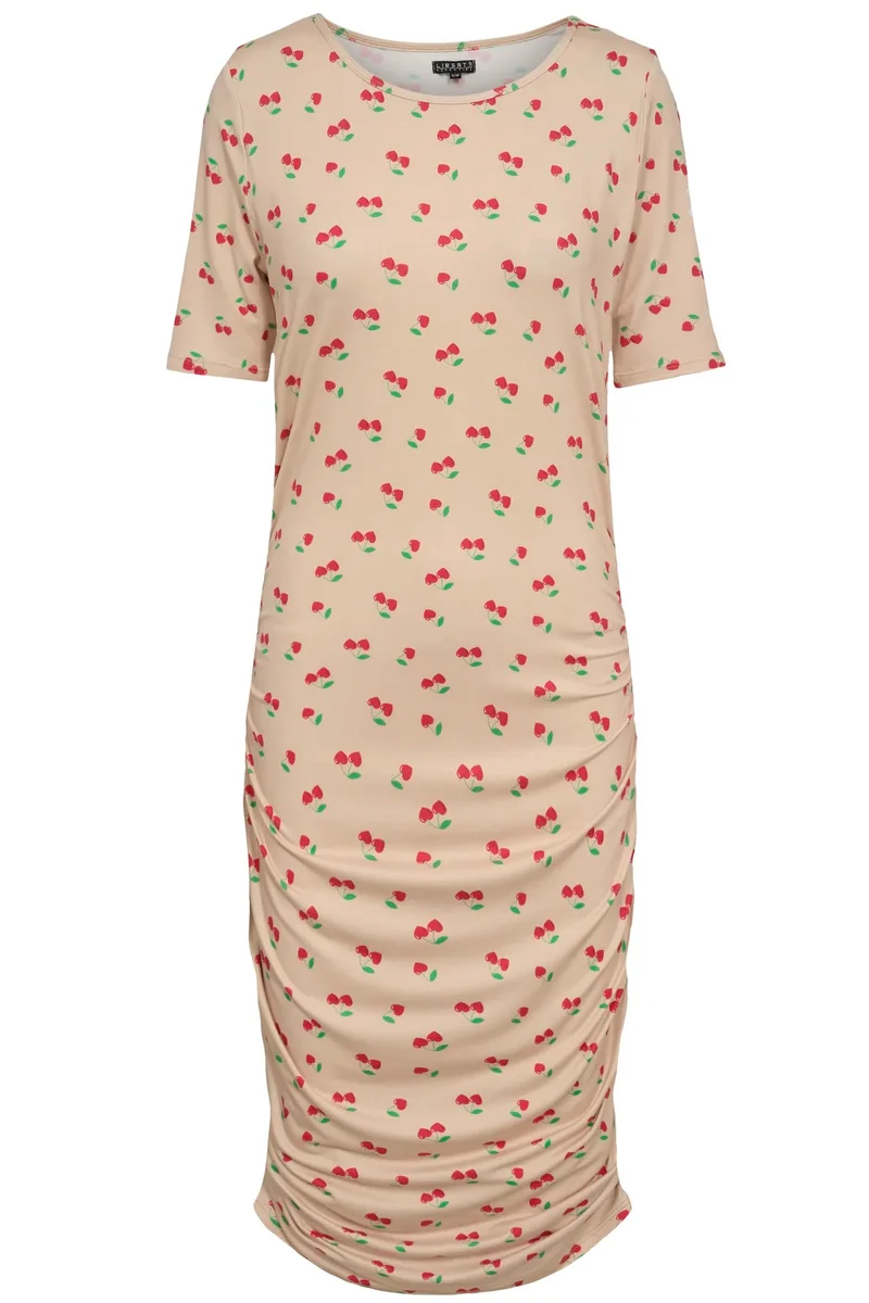 Alma Dress3 | Sand Heart Cherry | Kjole fra Liberté