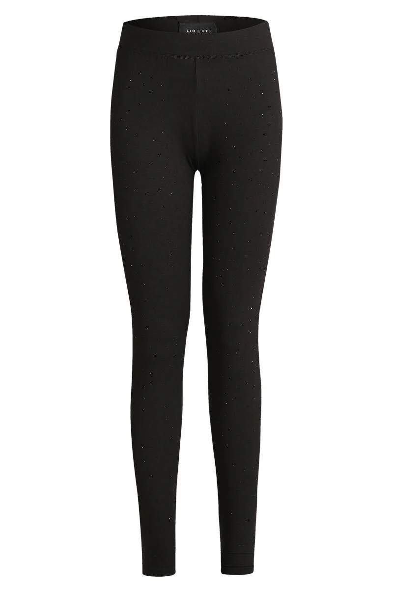 Alma Legging | Black Black Simili (sorte sten) | Legging fra Liberté - Image 2
