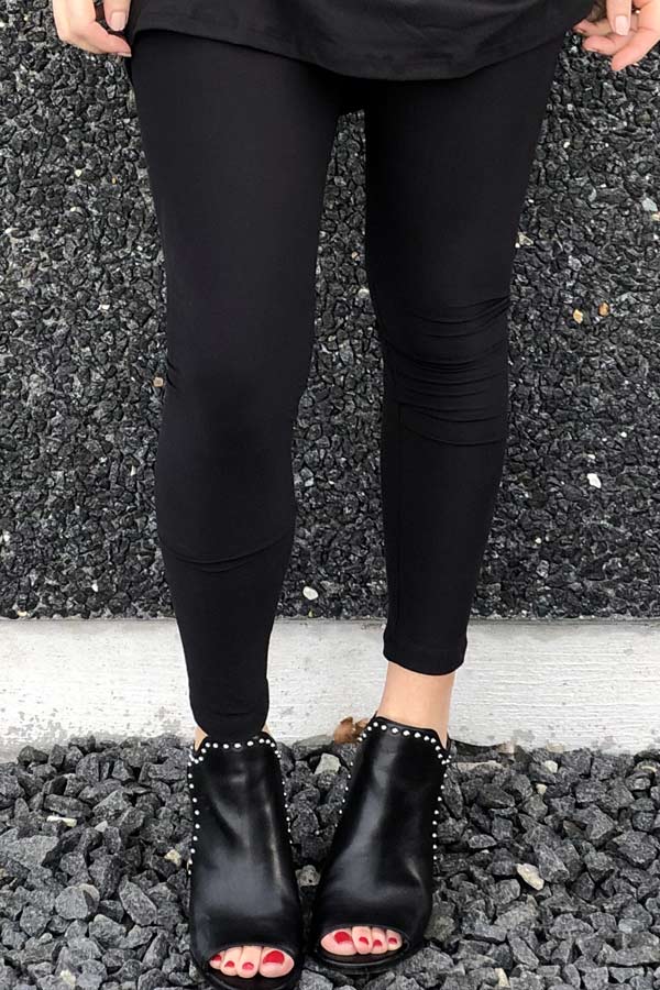 Alma Leggings | Black | Sorte bløde leggings fra Liberté - Image 4
