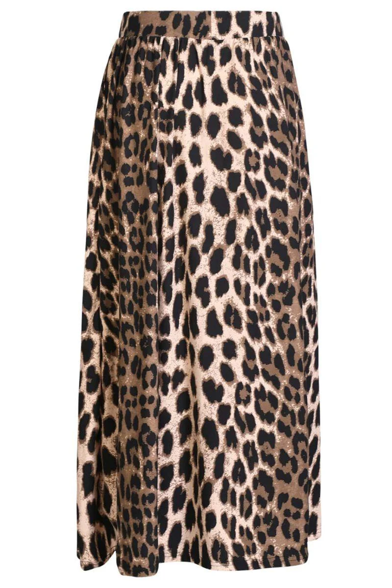 Alma Loose Skirt | Big Lux Leo Fossil | Nederdel fra Liberté - Image 4