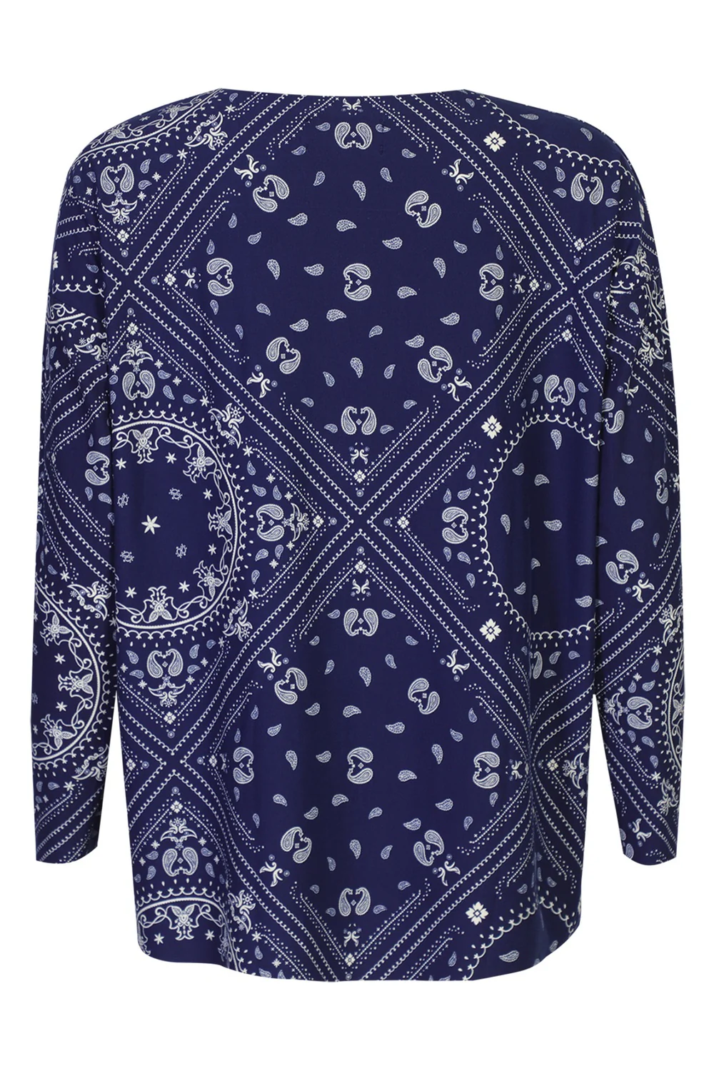 Alma Ls Top | Blue Scarf | Bluse fra Liberté - Image 5
