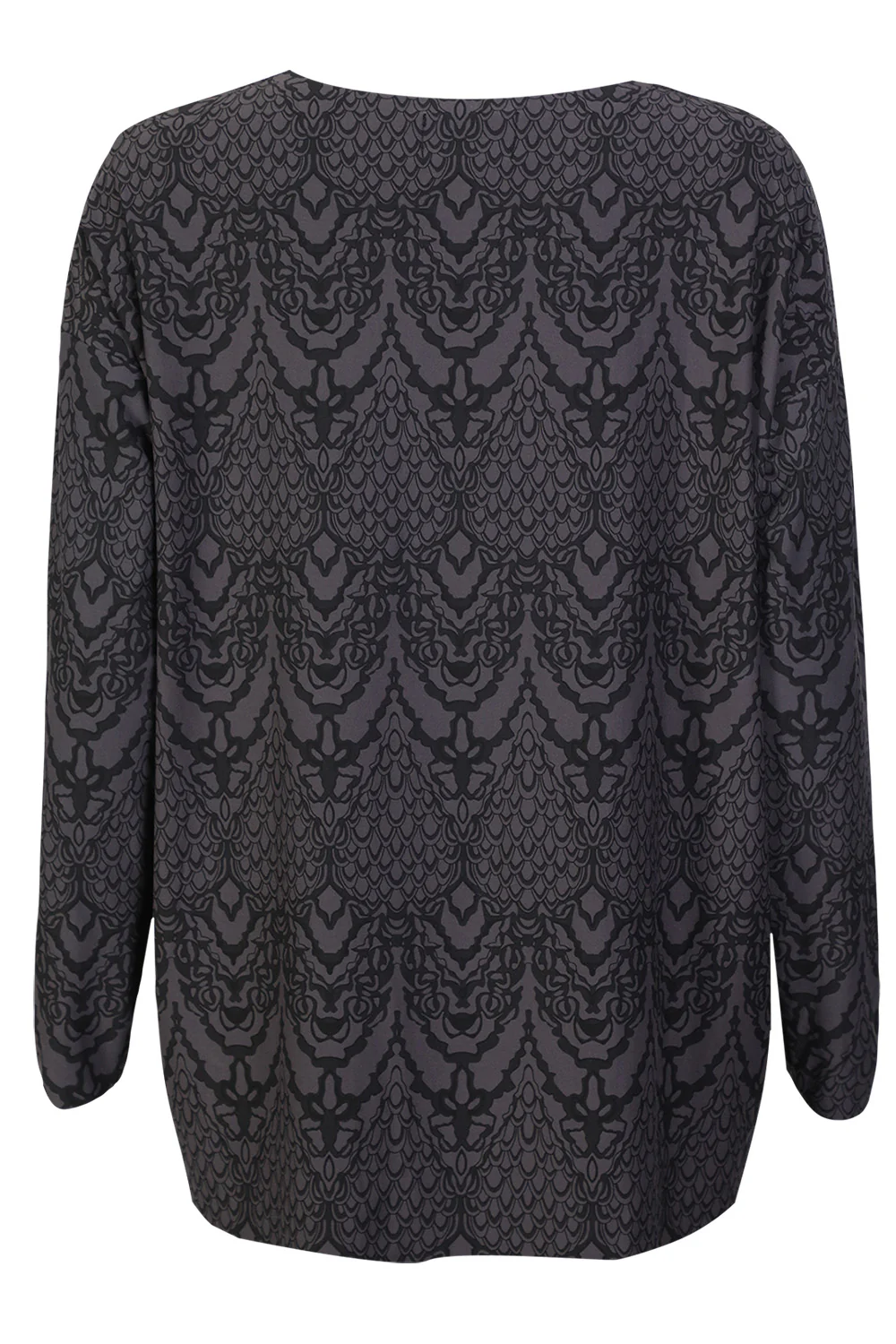 Alma Ls Top | Dark Grey Lala | Bluse fra Liberté - Image 4