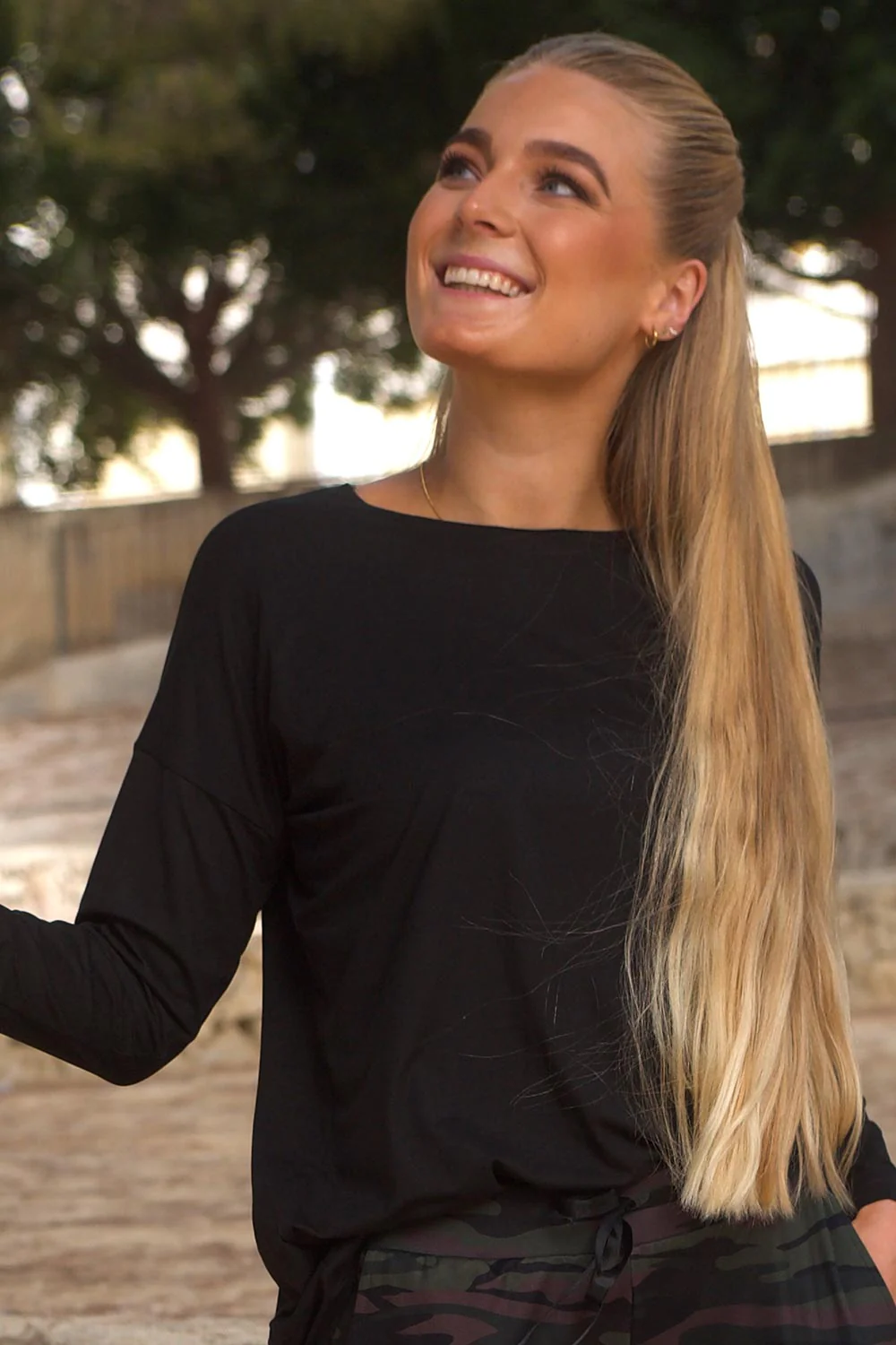 Alma Ls Top (Fleece) | Dusty Army | Bluse fra Liberté - Image 2