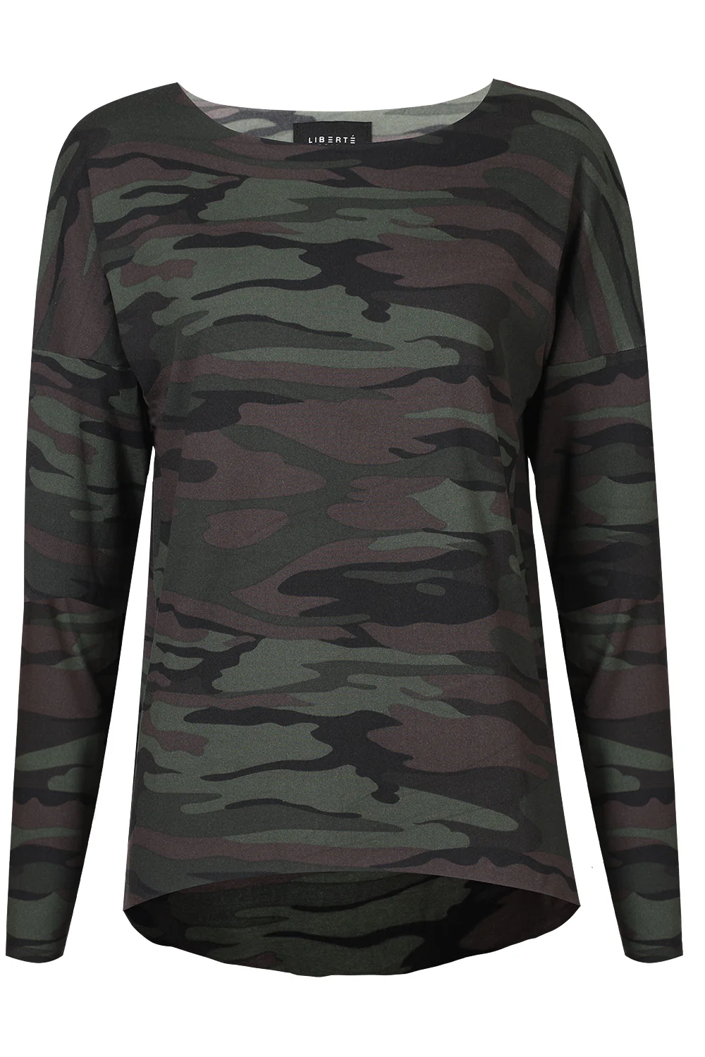 Alma Ls Top (Fleece) | Dusty Camo Dark Brown | Bluse fra Liberté - Image 3