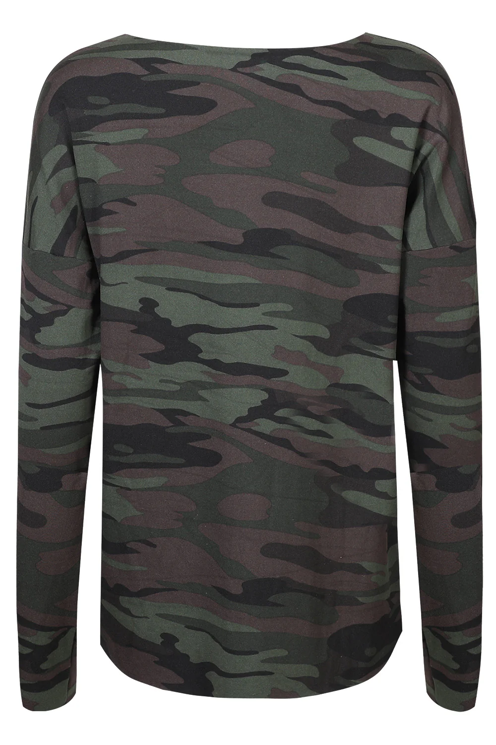 Alma Ls Top (Fleece) | Dusty Camo Dark Brown | Bluse fra Liberté - Image 5