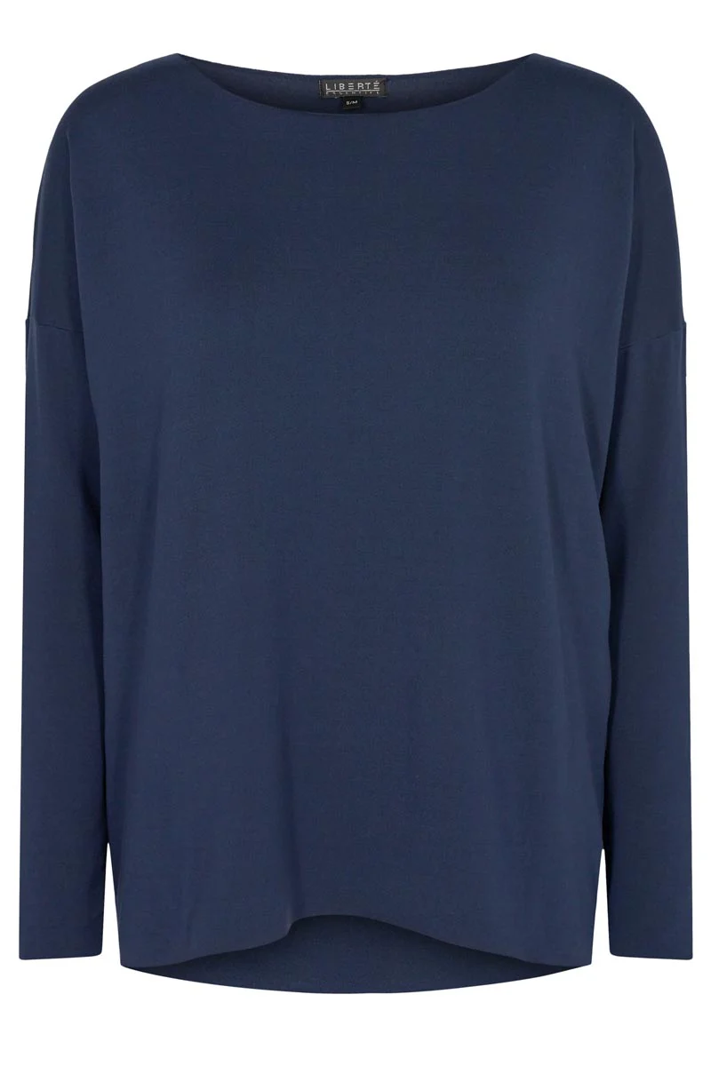 Alma LS Top Fleece | Navy | Fleece top fra Liberté - Image 4