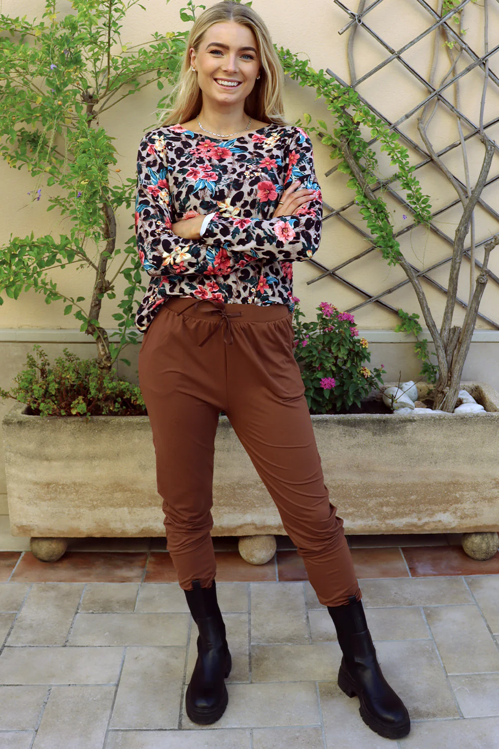 Alma Ls Top | Leo Floral | Bluse fra Liberté - Image 3