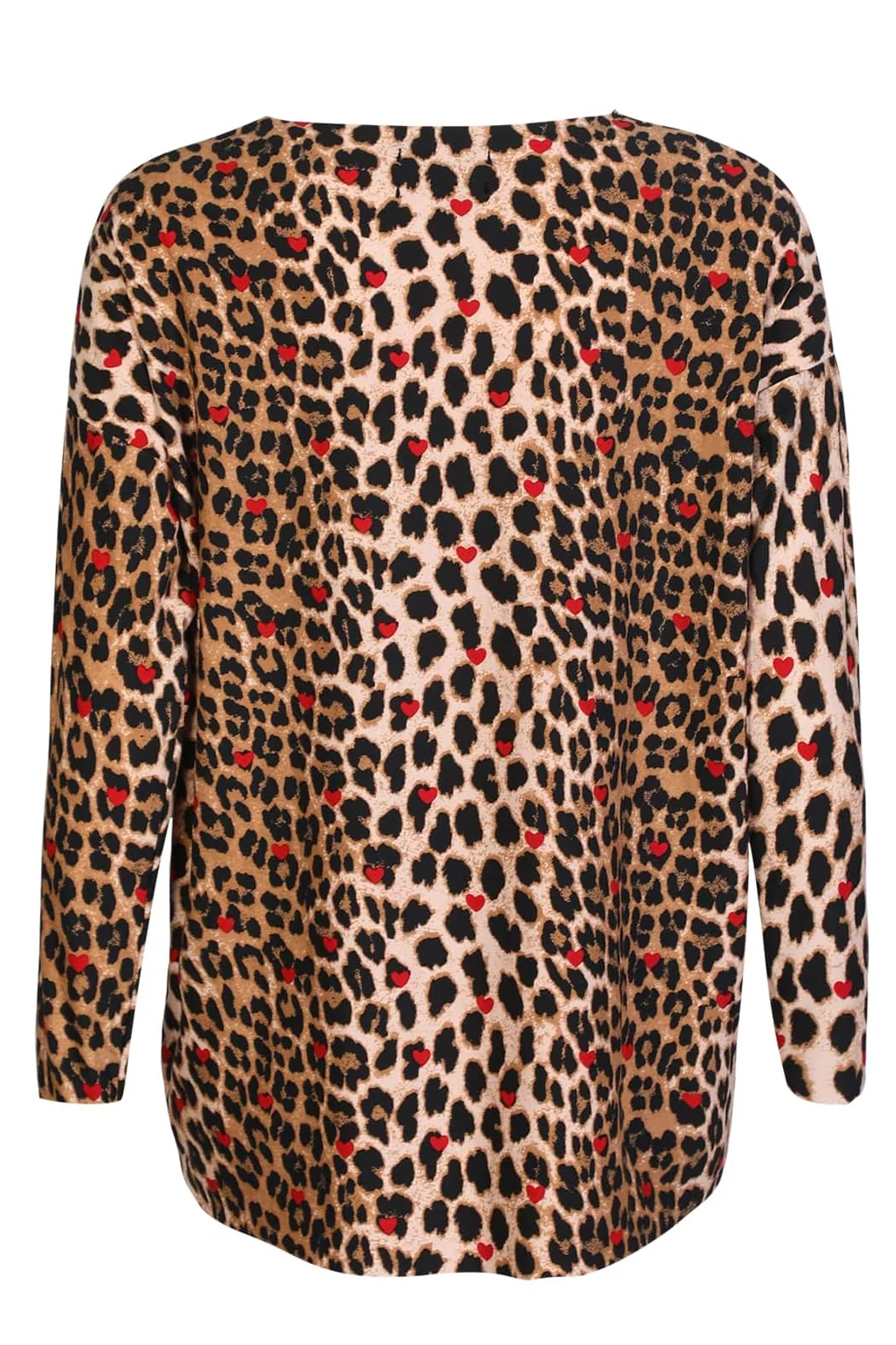 Alma Ls Top | Lux Leo Red Heart | Bluse fra Liberté - Image 3