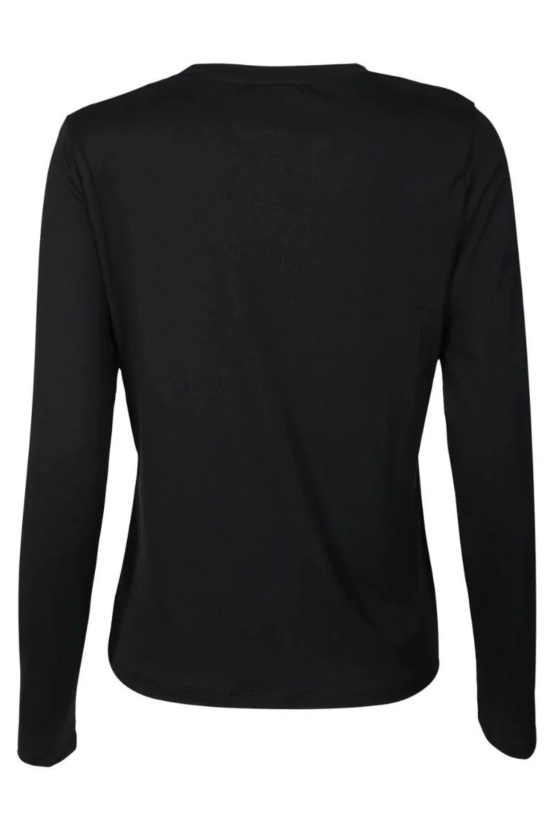 Alma Ls Twist Tshirt | Black | Bluse fra Liberté - Image 4