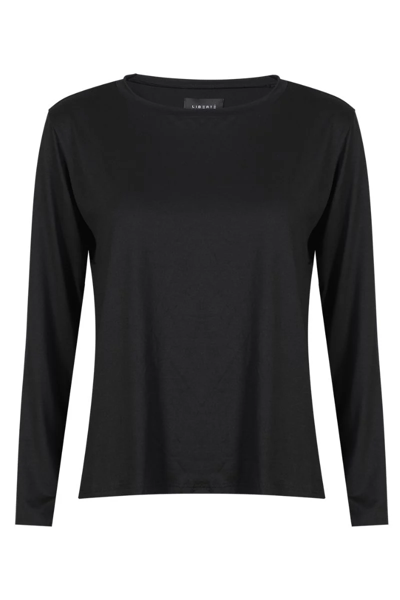 Alma Ls U Tshirt | Black | Bluse fra Liberté