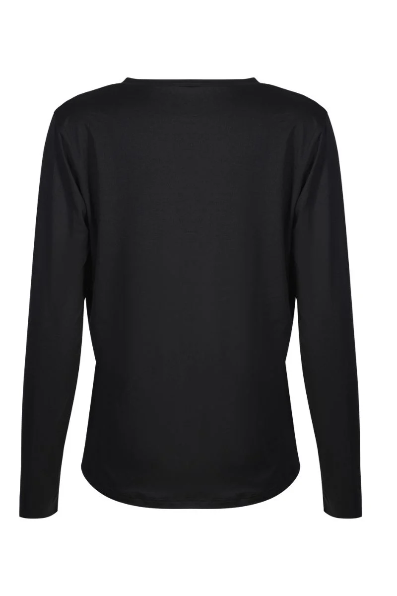 Alma Ls U Tshirt | Black | Bluse fra Liberté - Image 8