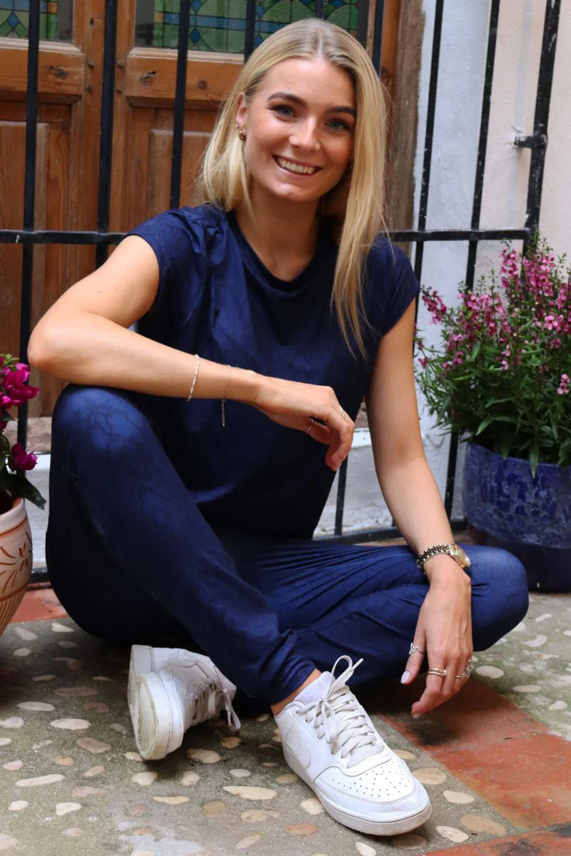 Alma Pants | Navy Lala | Bukser fra Liberté - Image 5