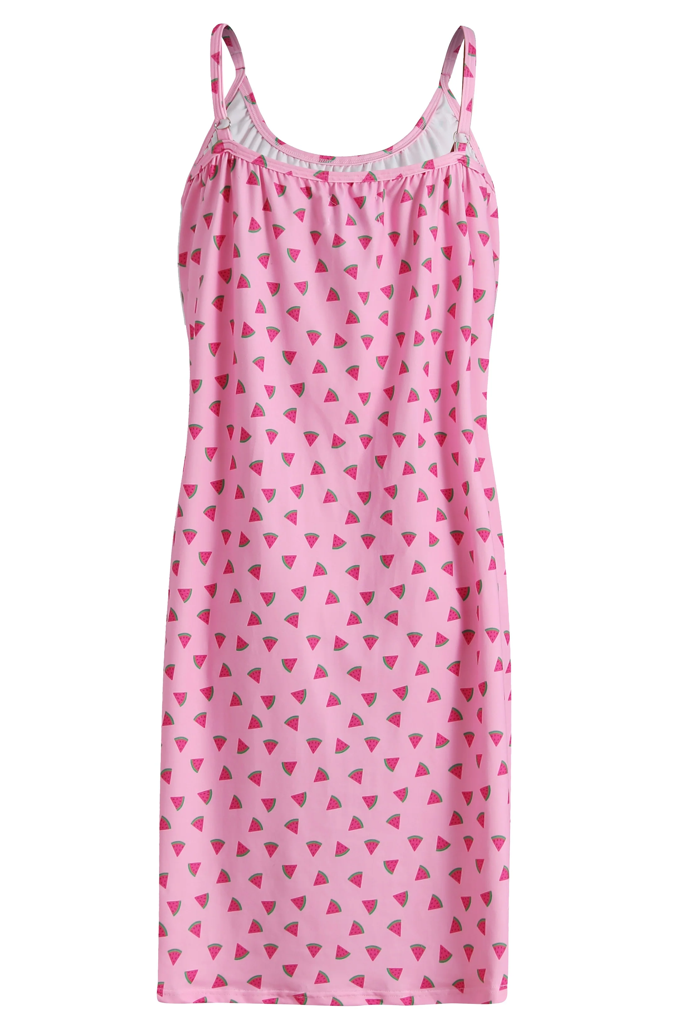 Alma Short Strap Dress | Pink Watermelon | Alma fra Liberté - Image 5