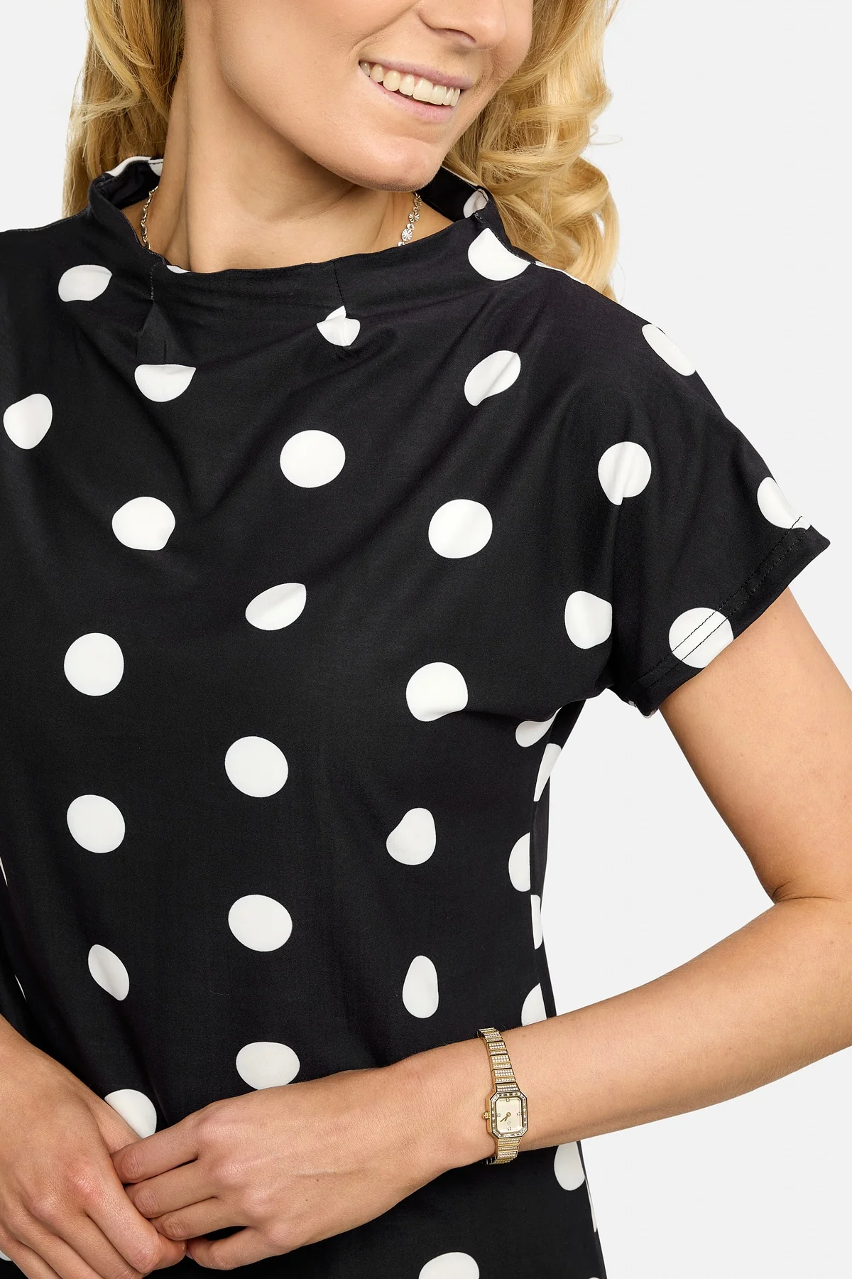 Alma Top | Black Big Dot | Bluse fra Liberté - Image 8