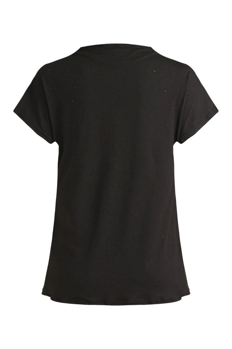 Alma Top | Black Black Simili (sorte sten) | Top fra Liberté - Image 3