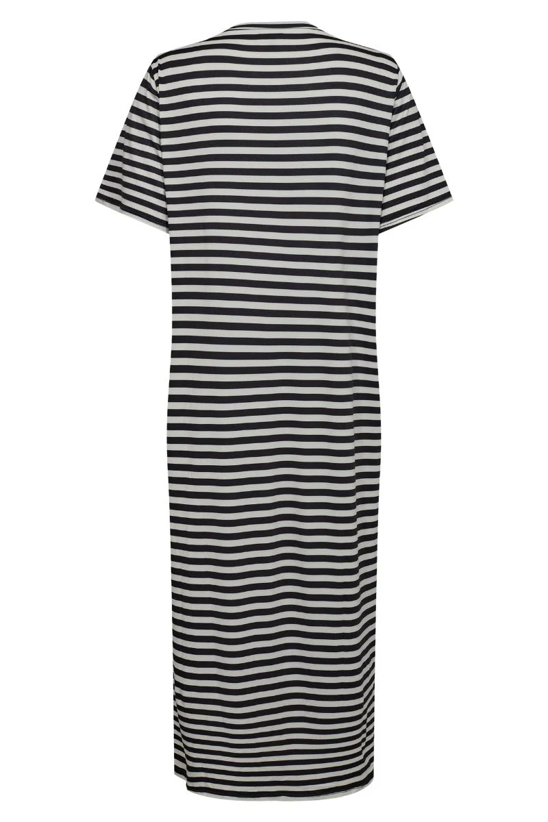 Alma Tshirt Dress | Black Creme Stripe | Kjole fra Liberté - Image 8