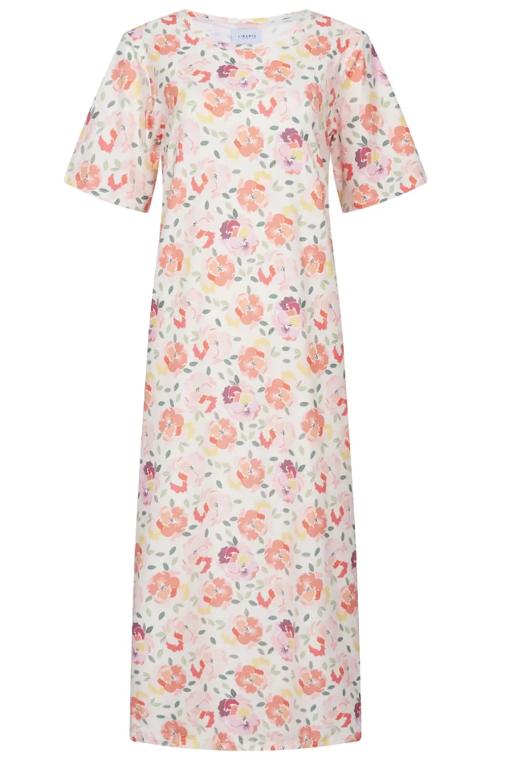 Alma Tshirt Dress | Creamy Peach Flower | Kjole fra Liberté - Image 2