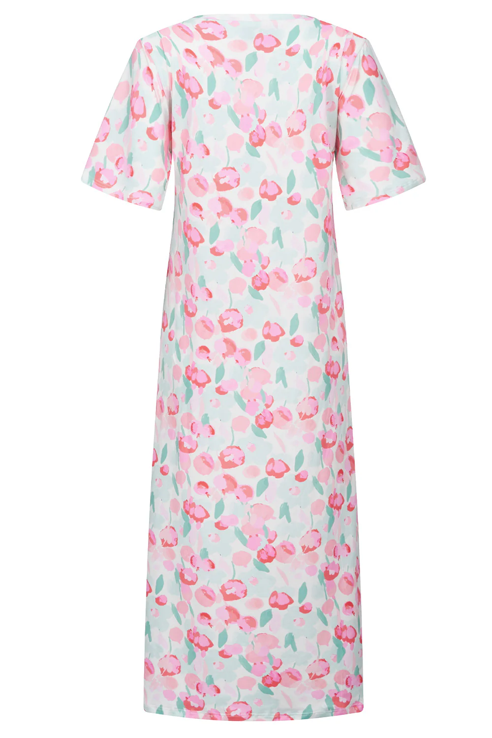 Alma Tshirt Dress | Mint Pink Flower | Kjole fra Liberté - Image 2