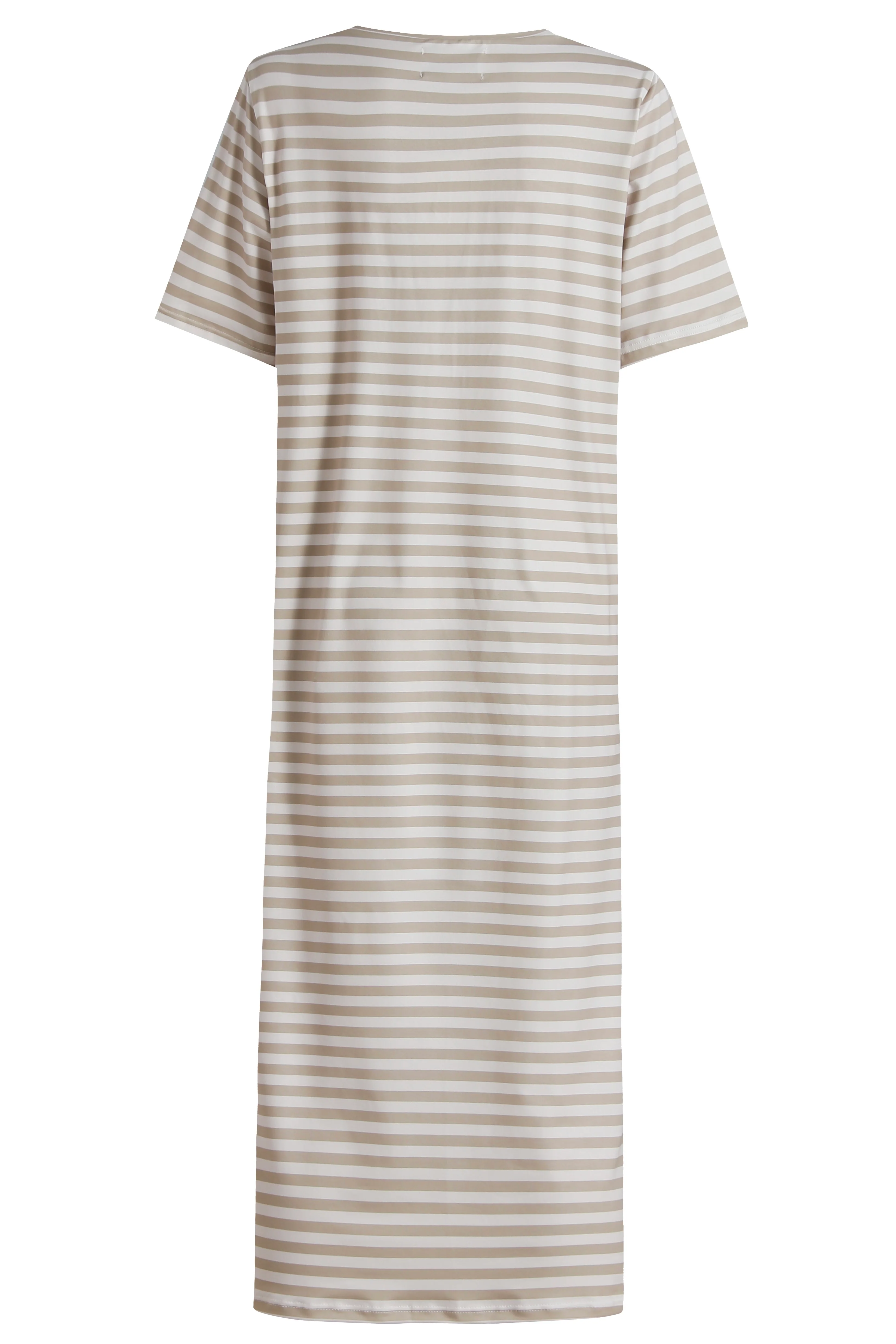 Alma Tshirt Dress | Sand Ivory Stripe | Kjole fra Liberté - Image 4