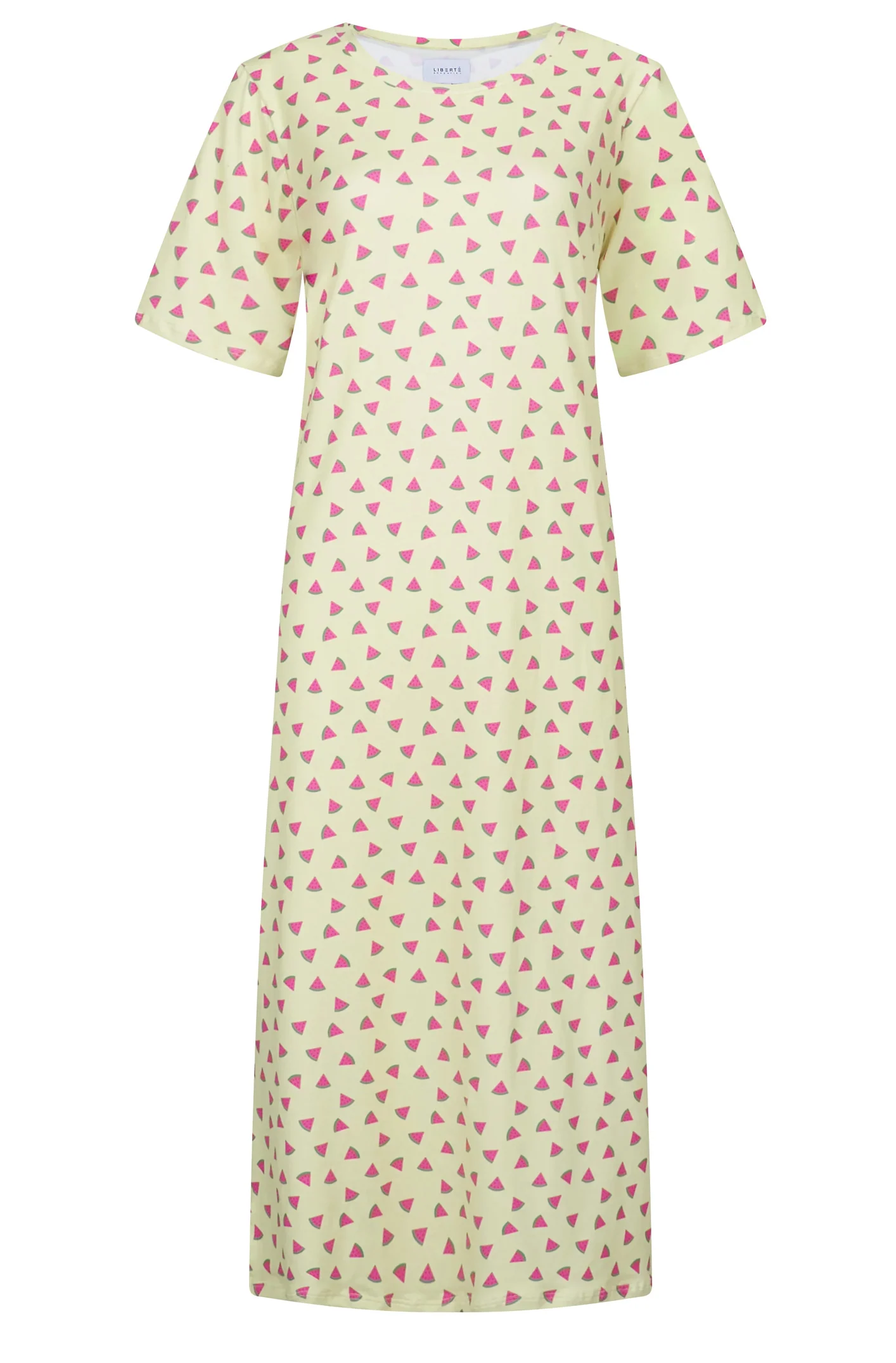 Alma Tshirt Dress | Yellow Watermelon | Kjole fra Liberté - Image 2