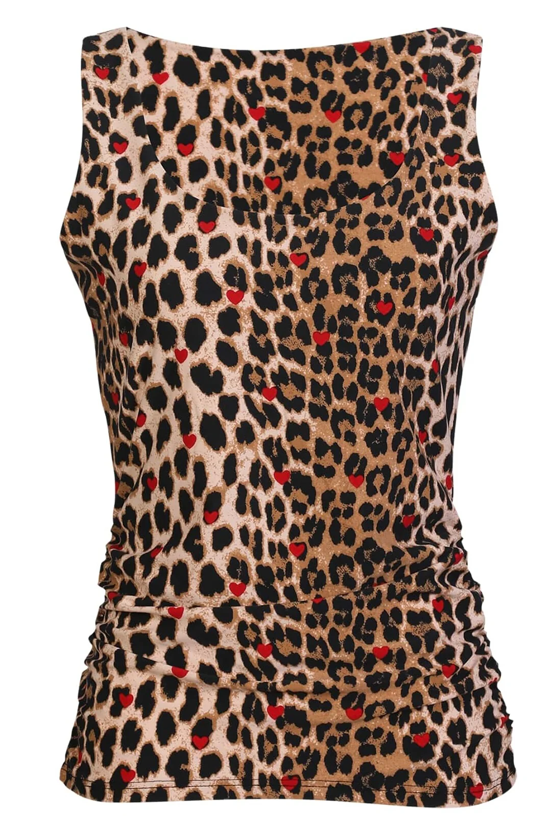 Alma Turn Top | Lux Leo Red Heart | Top fra Liberté - Image 2