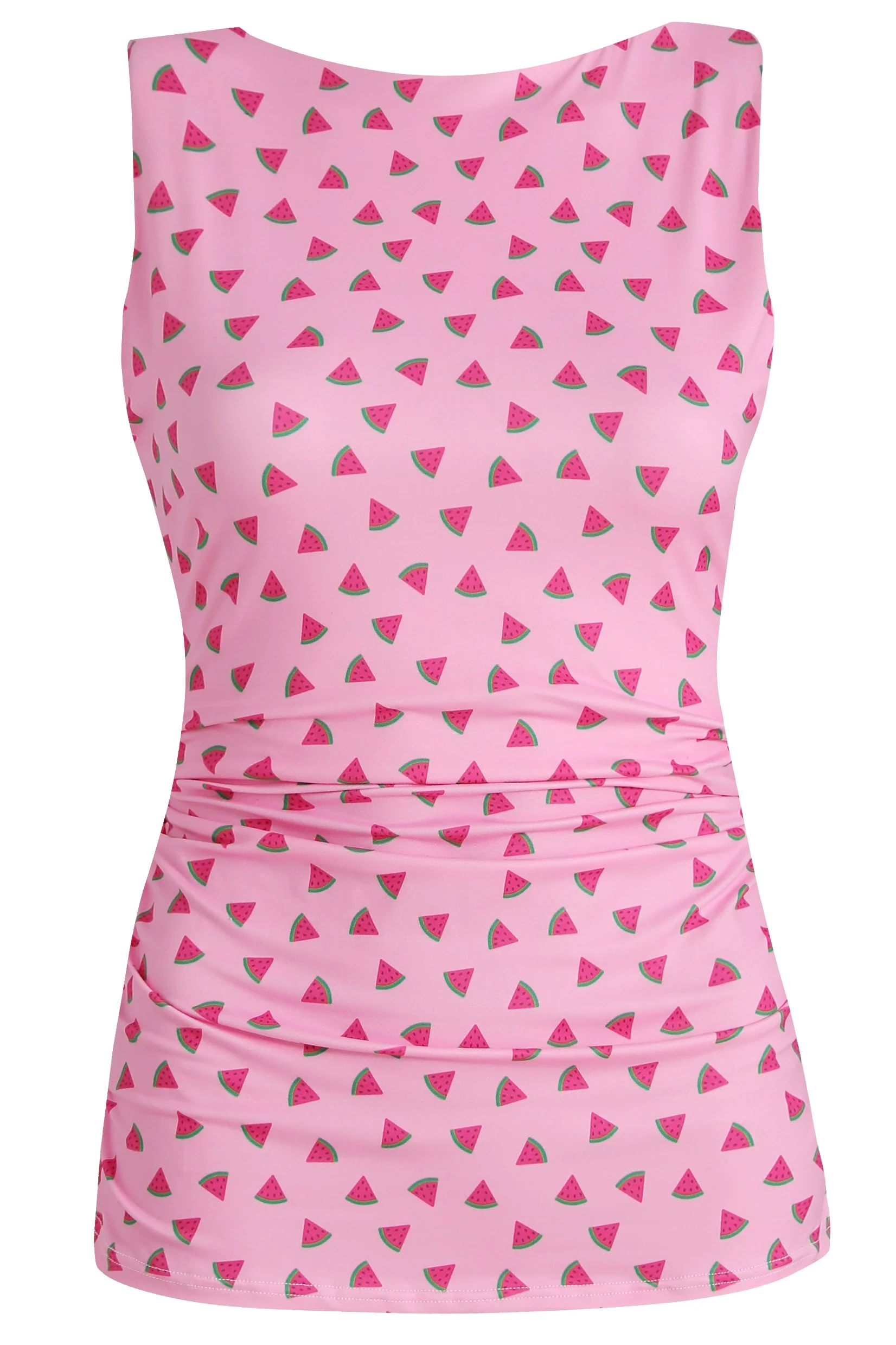 Alma Turn Top | Pink Watermelon | Bluse fra Liberté