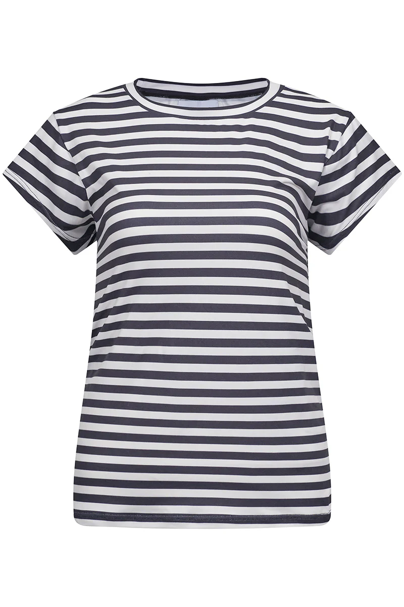 Alma U Tshirt | Black Creme Stripe | Tshirt fra Liberté - Image 2