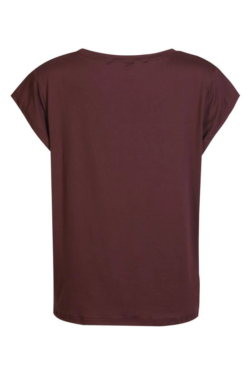 Alma U Tshirt | Bordeaux | TShirt fra Liberté - Image 2