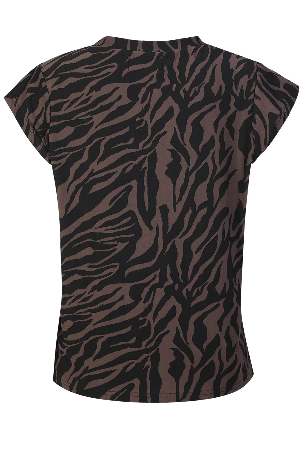Alma U Tshirt | Dark Brown Zebra | TShirt fra Liberté - Image 3